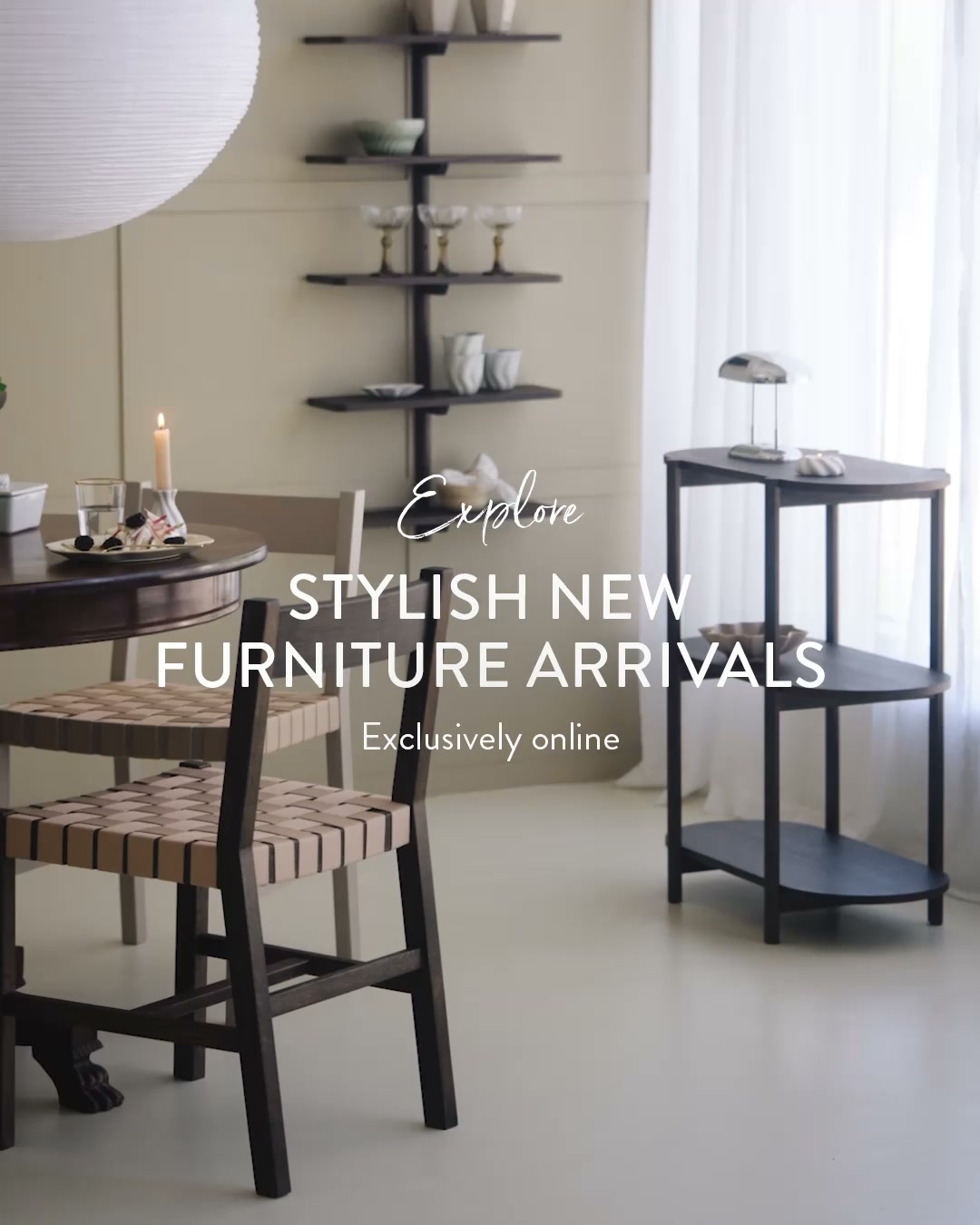 Søstrene Grene Facebook ad: Online exclusive New furniture range