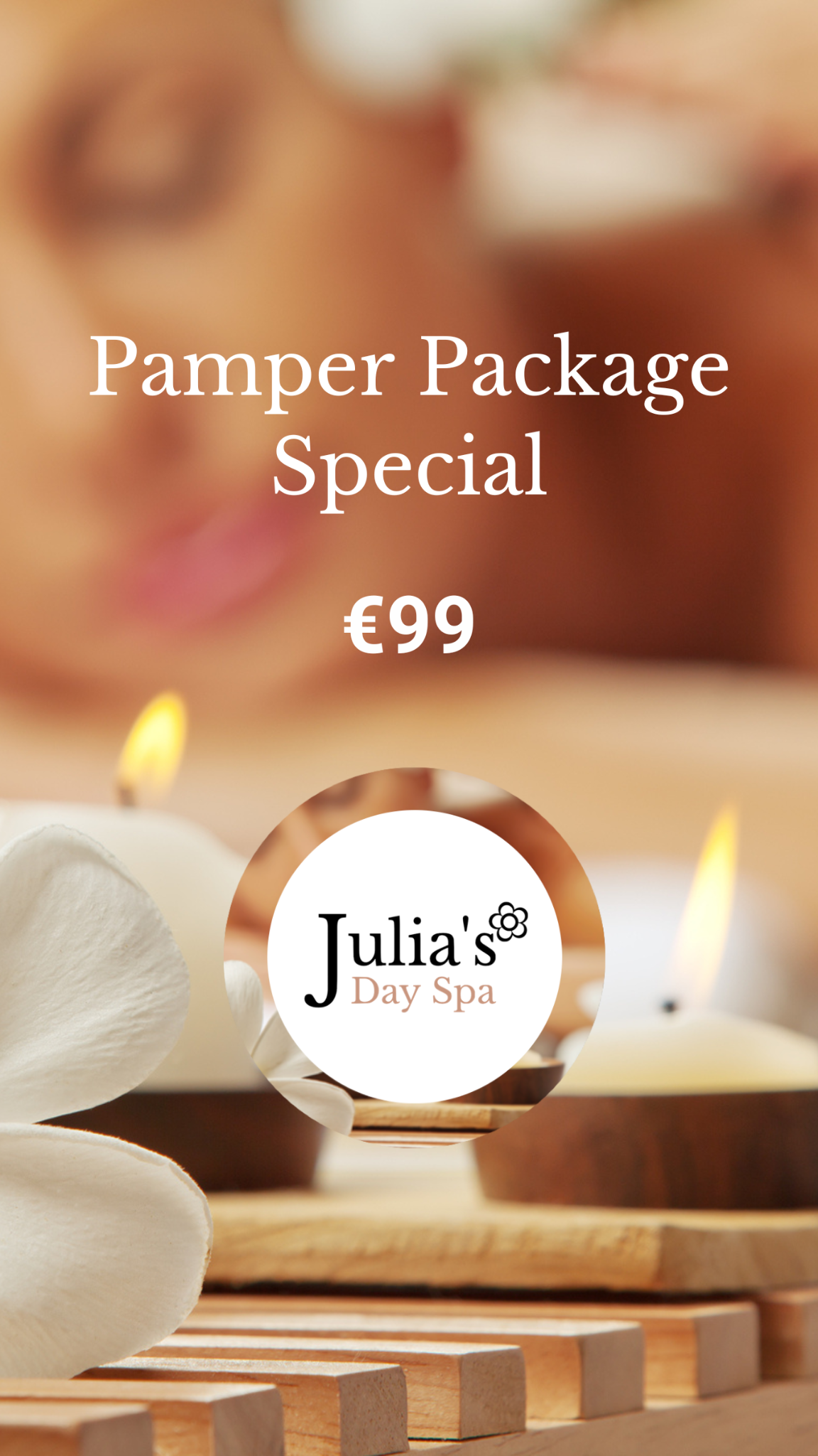 Julia's Day Spa Facebook ad