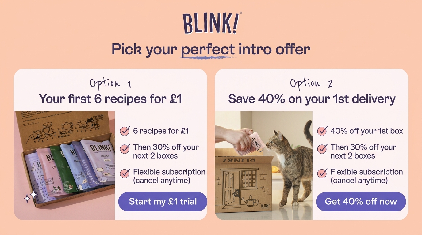Blink Cat Food Facebook ad: Pick Your Perfect Intro Offer