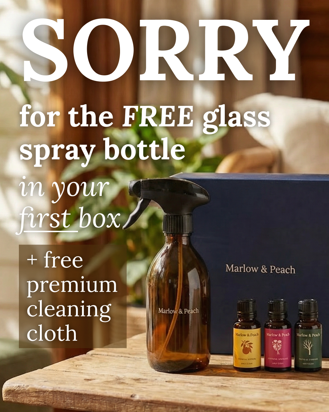 Marlow & Peach Facebook ad: The Best-Smelling Way to Clean