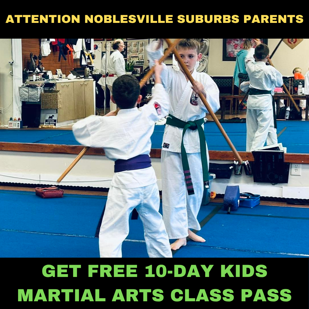 American Blackbelt Martial Arts Facebook ad: Want a FREE 10-Day, Kids Martial Arts Class Pass?