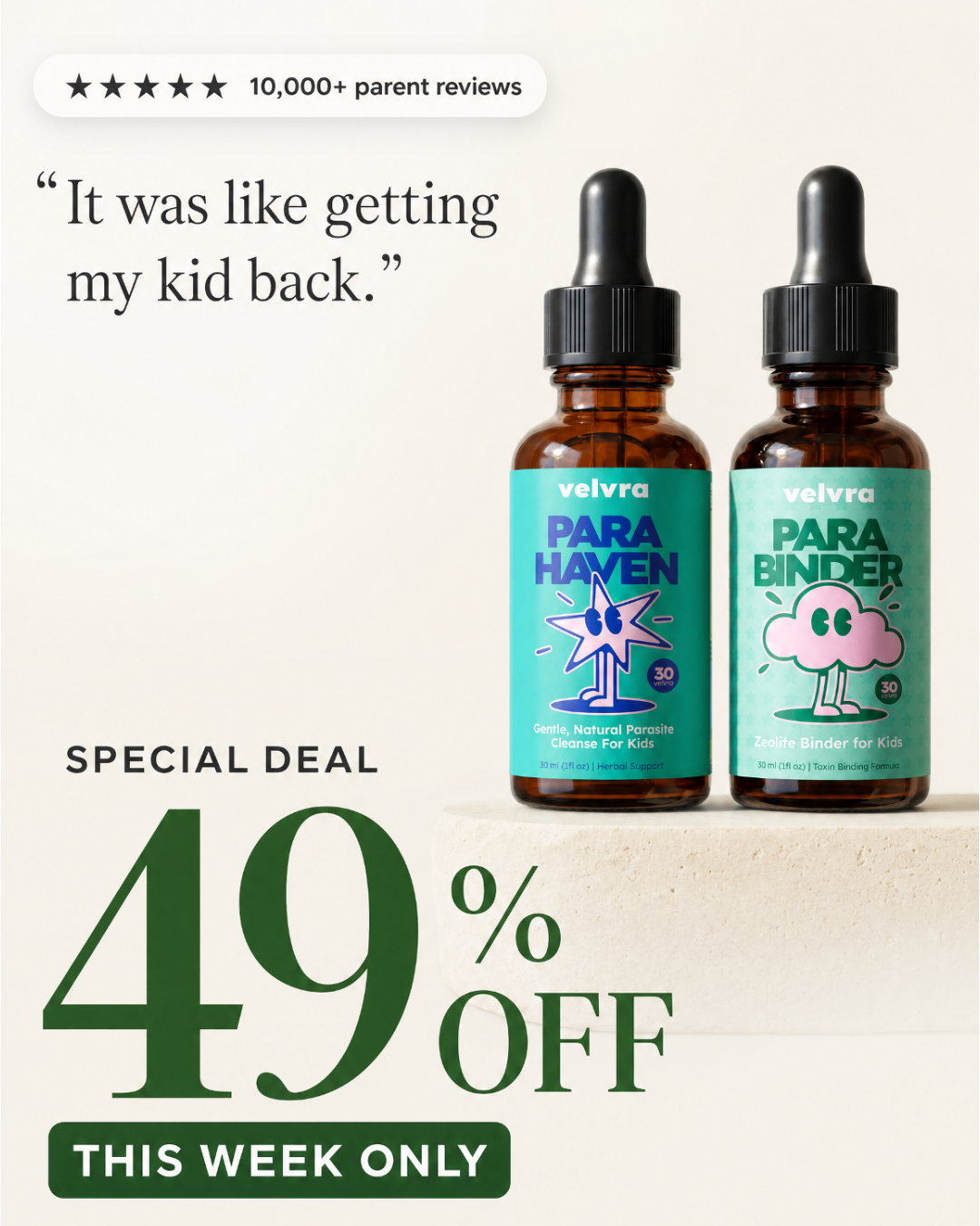 Velvra Wellness Facebook ad