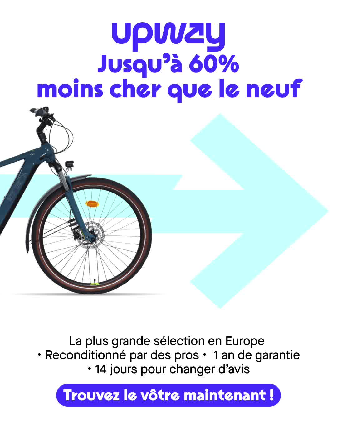 Upway Facebook ad: Votre vélo électrique idéal