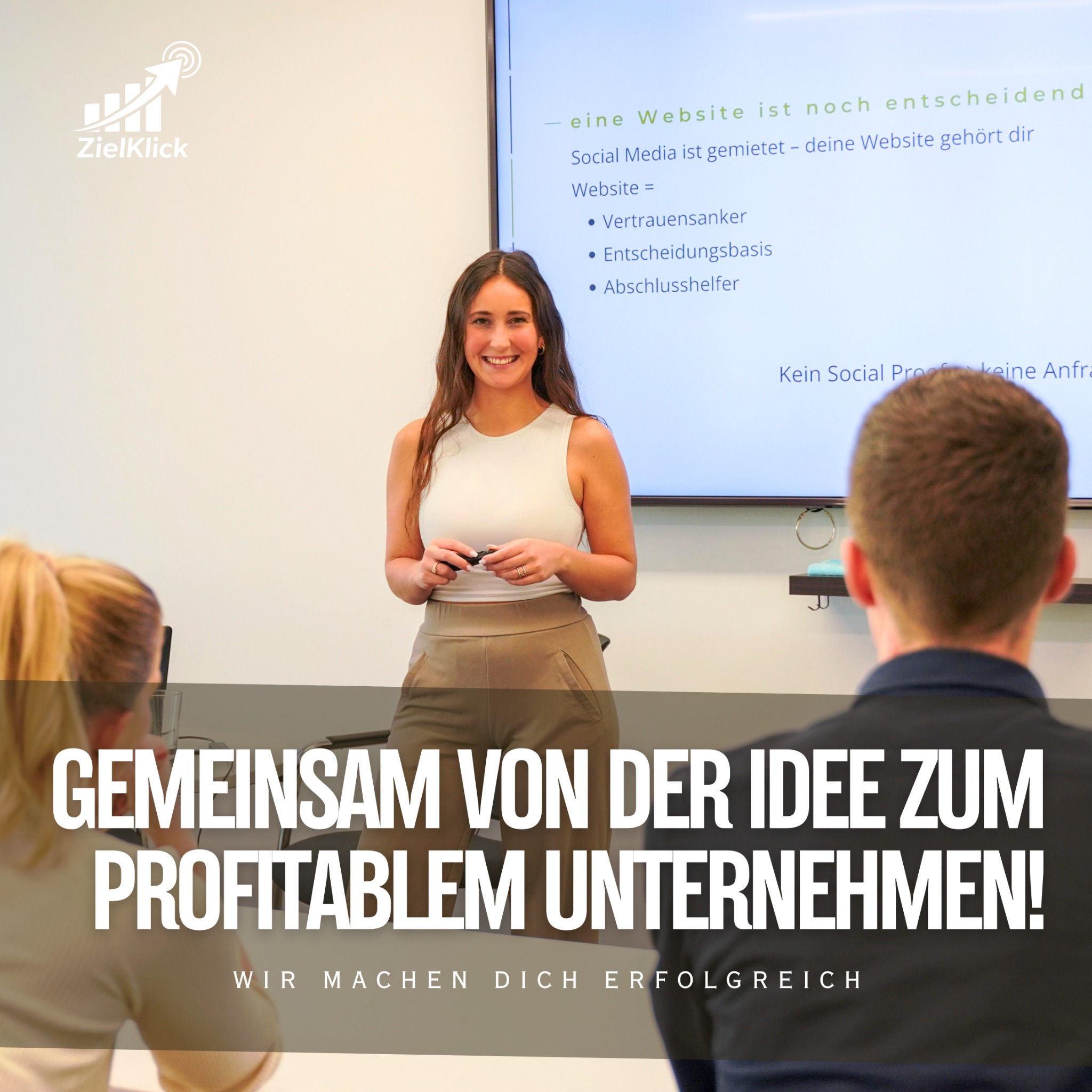 ZielKlick.de Facebook ad: Starte erfolgreich in deine Selbstständigkeit!
