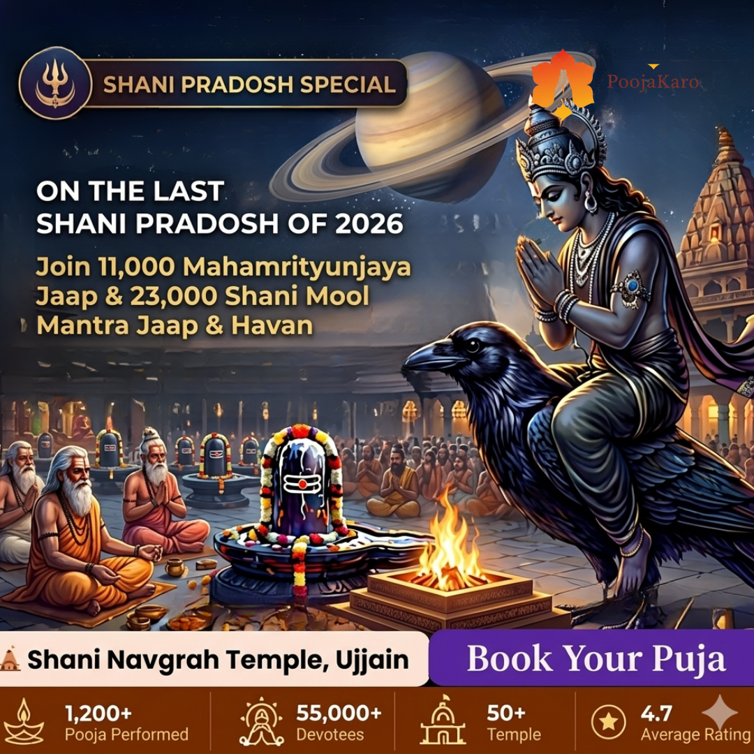 PoojaKaro App Facebook ad: 27 जून - 2026 का अंतिम शनि प्रदोष, साढ़ेसाती एवं महादशा…