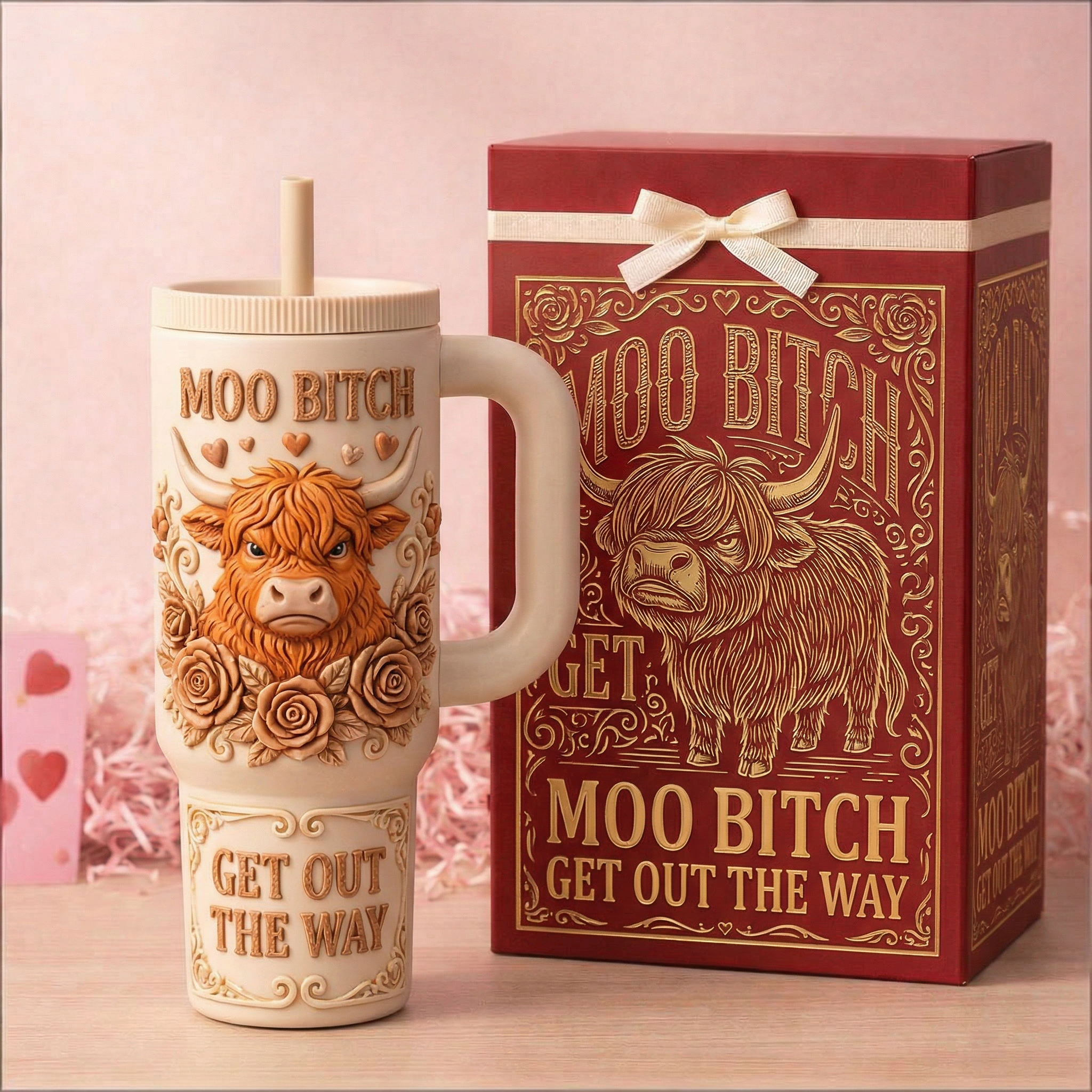 Visualfavor-com Facebook ad: MOO B*TCH, Get Out The Way Tumbler