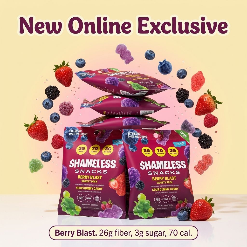 Shameless Snacks Facebook ad