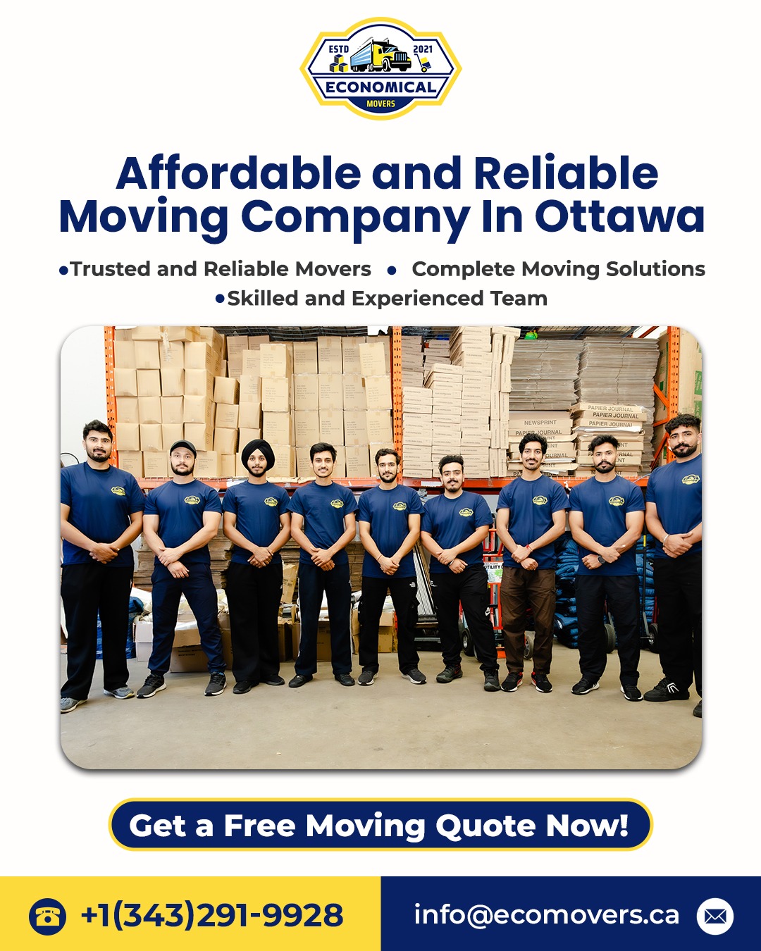 Economical Movers Facebook ad from Jan 10, 2025