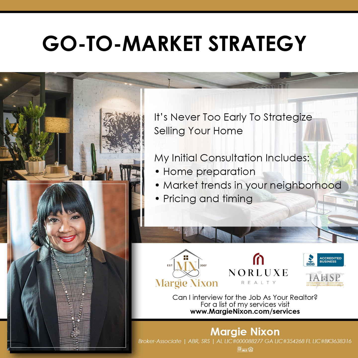 Margie Larry Nixon (Realtor) Facebook ad: Message or Call (205) 807-0359 or (470) 223-1981