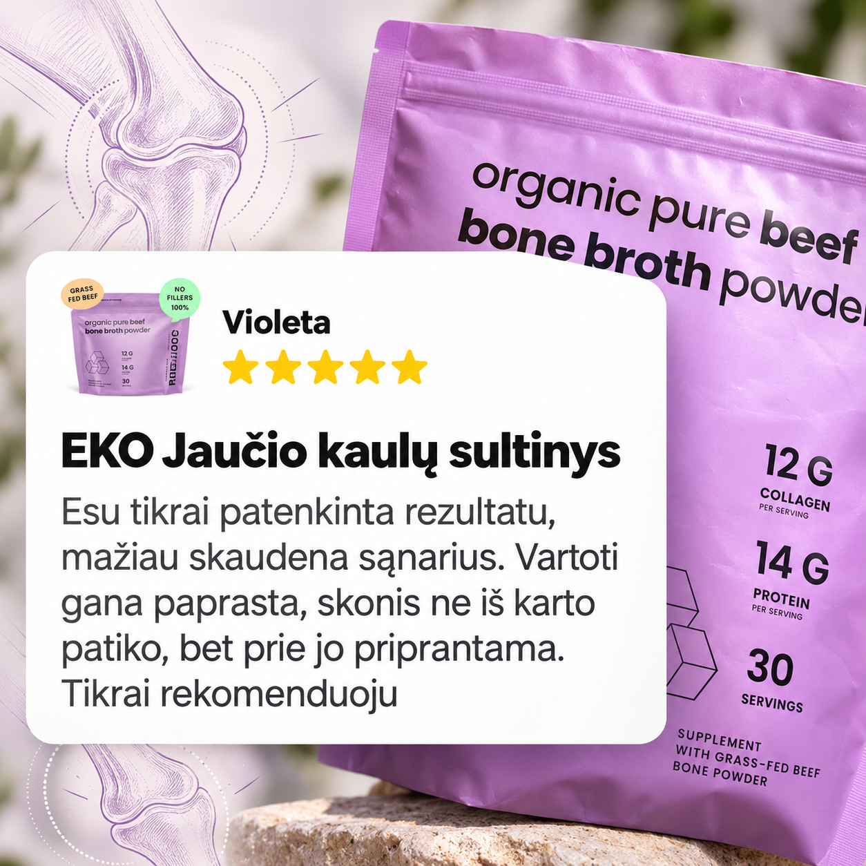 Soulel Facebook ad: Baltymai iš tikro maisto
