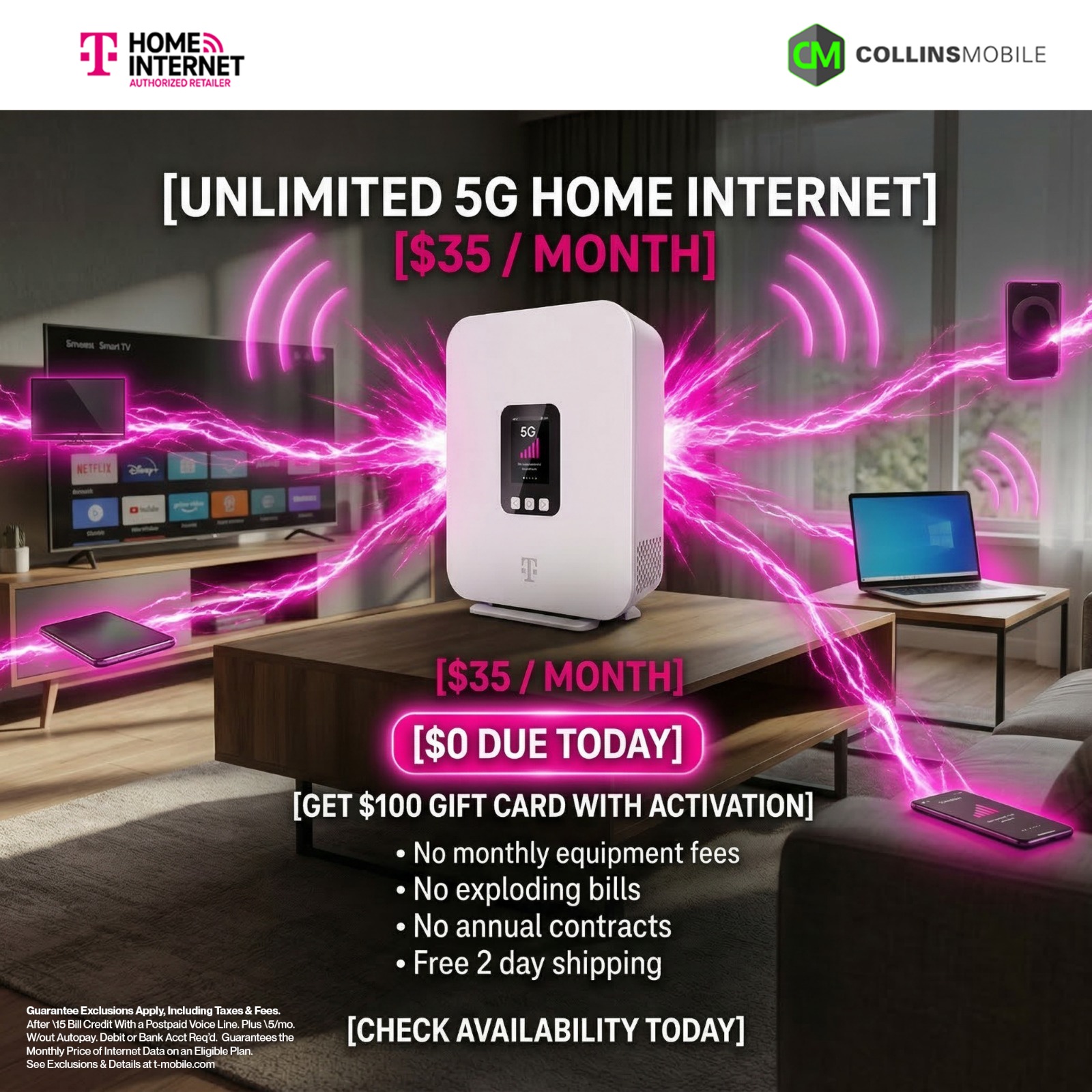 Collins Mobile - TMobile Authorized Dealer Facebook ad