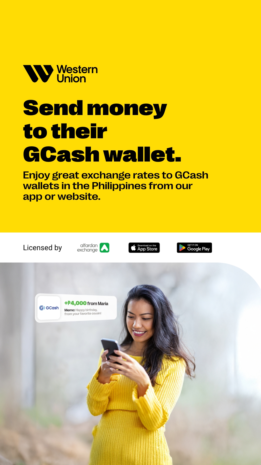 Western Union Facebook ad