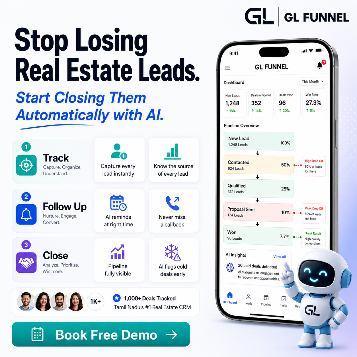 GL Funnel Facebook ad: Still Losing Deals to Builders Who Follow Up Faster?