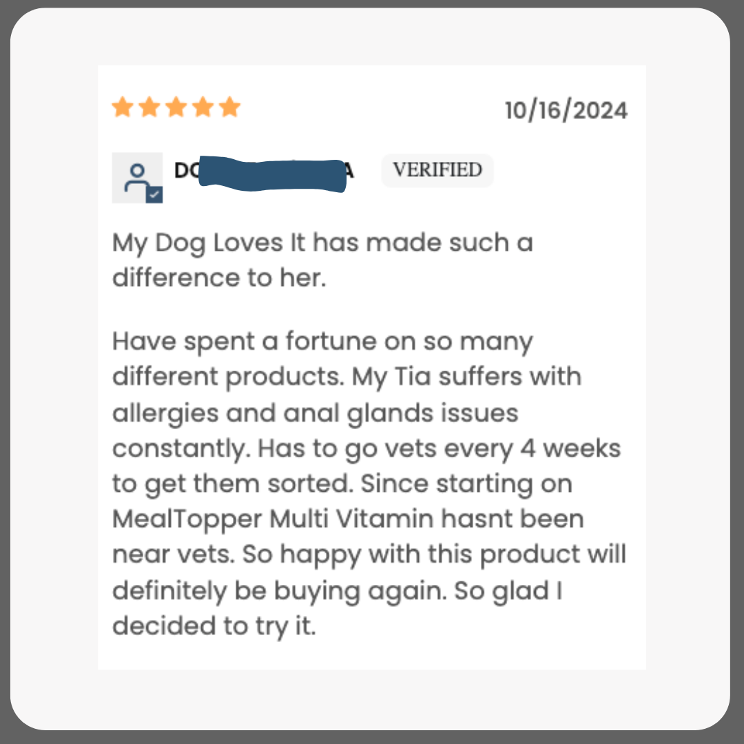 The Dog Nutritionist Facebook ad: DOGS DESERVE BETTER.