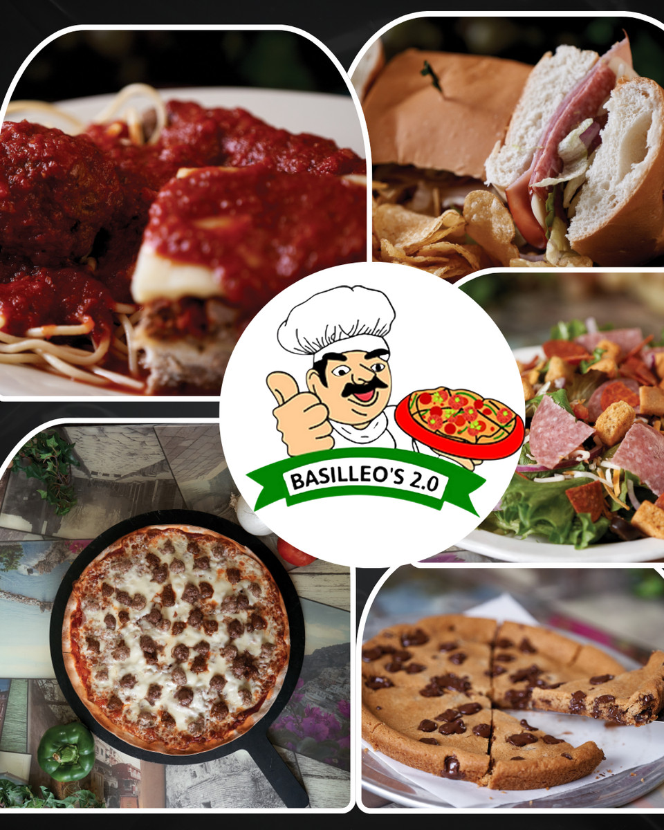 Basilleo's Pizza on Bridge St Facebook ad: Making pizza for over 50 years!