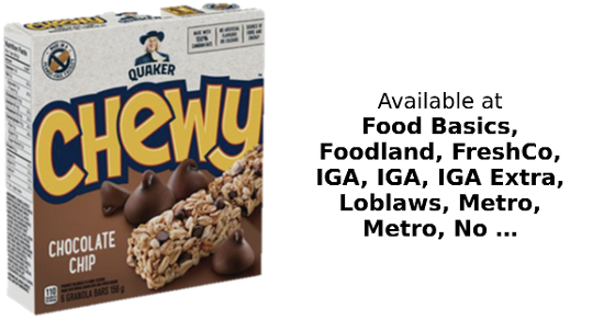 Quaker Granola Bars Facebook ad: $2.29 each*