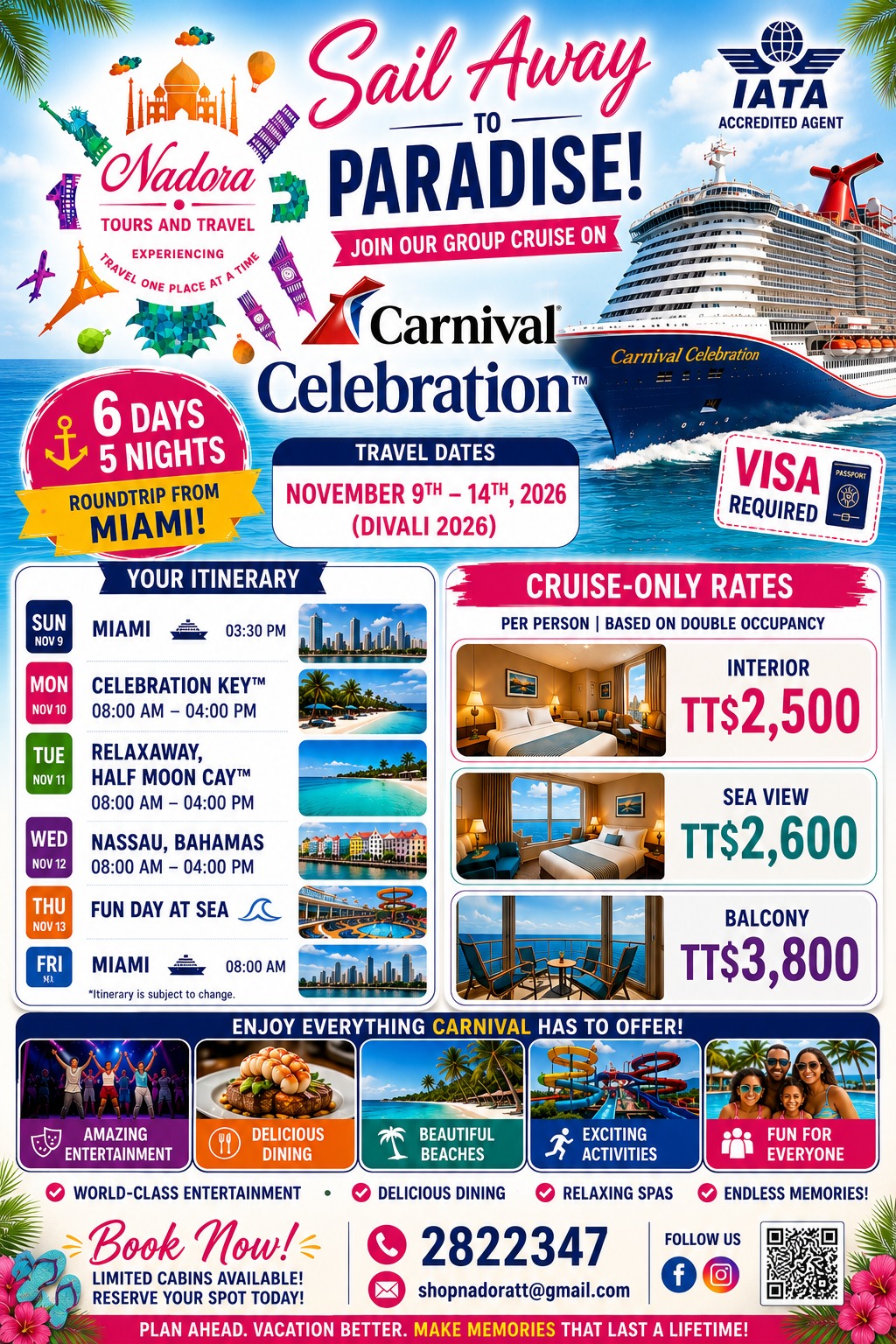 Nadora Tours and Travel Facebook ad
