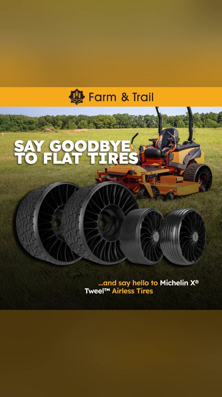 Farm & Trail Facebook ad: Upgrade with Michelin Airless Tires