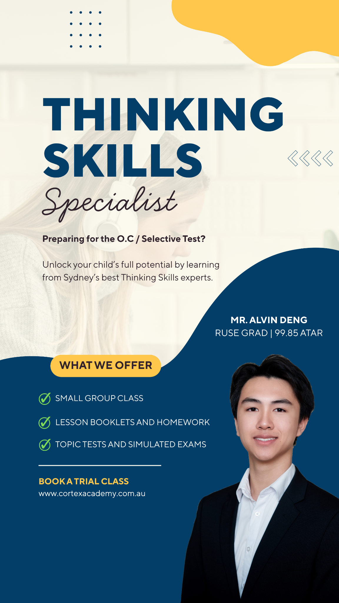 Cortex Academy Facebook ad from Nov 20, 2025