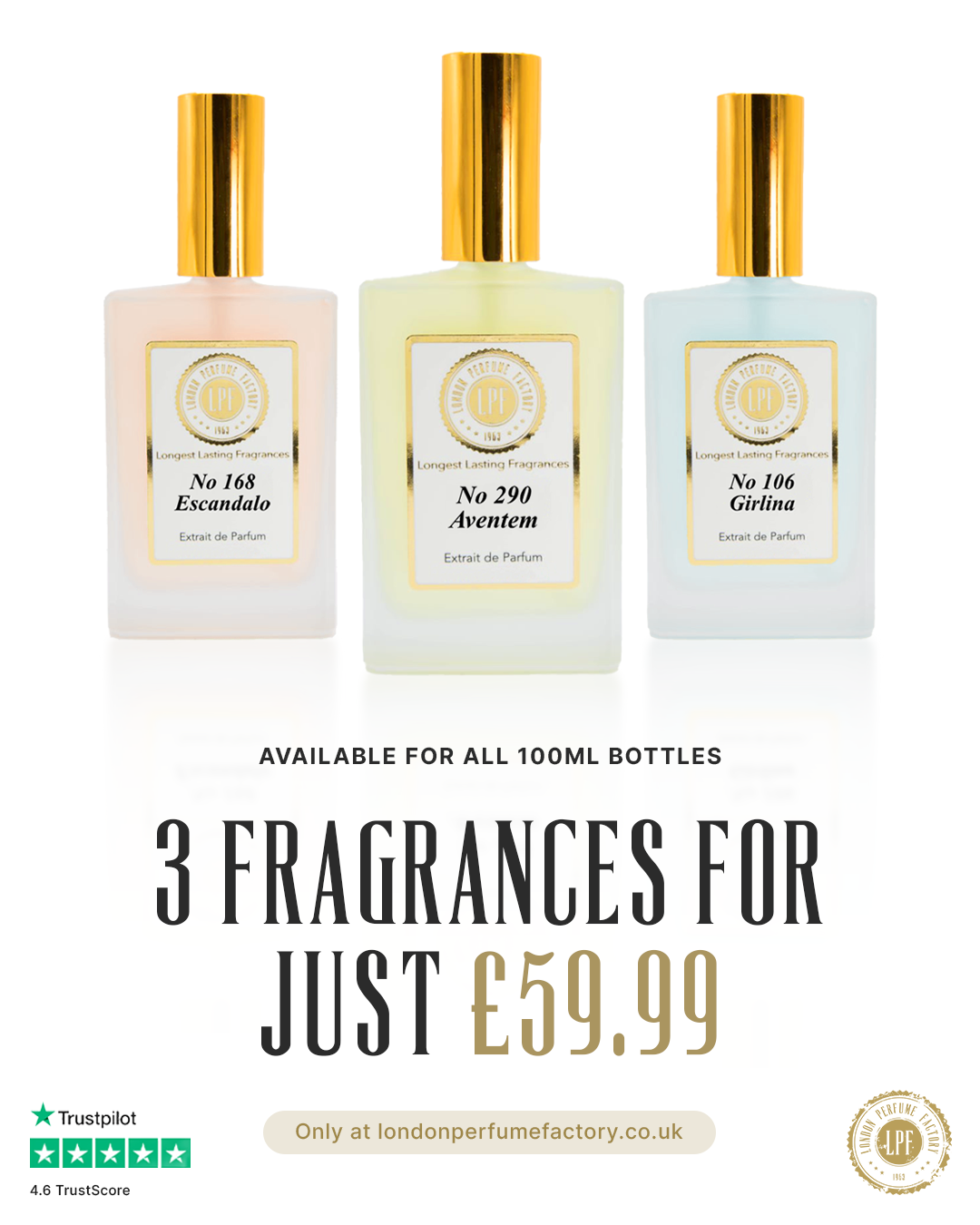London Perfume Factory Facebook ad