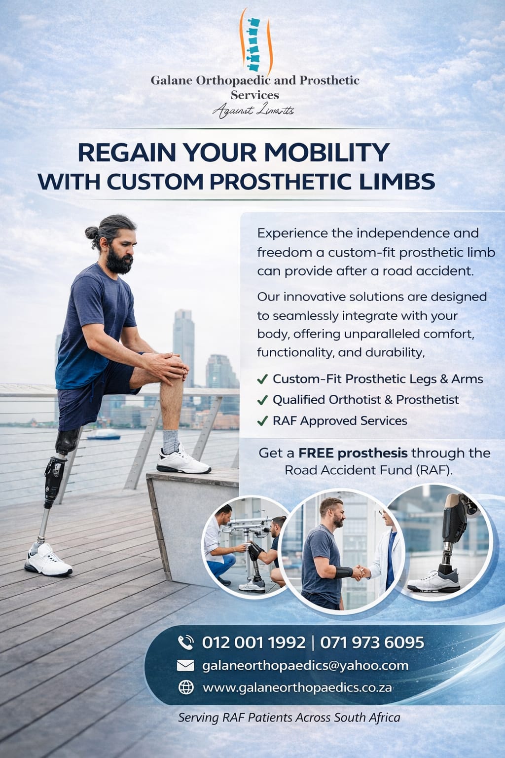 Galane Orthopaedic and Prosthetic Services Facebook ad from Mar 12, 2026