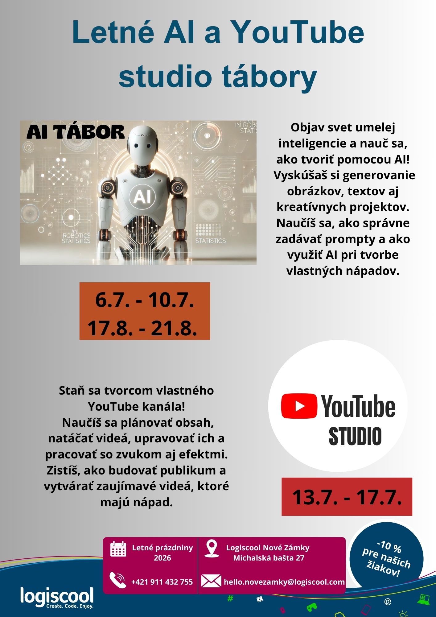 Logiscool Nové Zámky Facebook ad