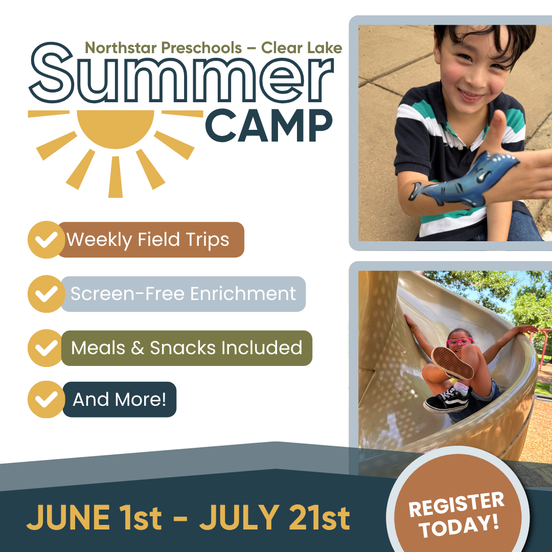 Northstar Preschool at Clear Lake Facebook ad: Summer Fun & Learning at Northstar Preschool!