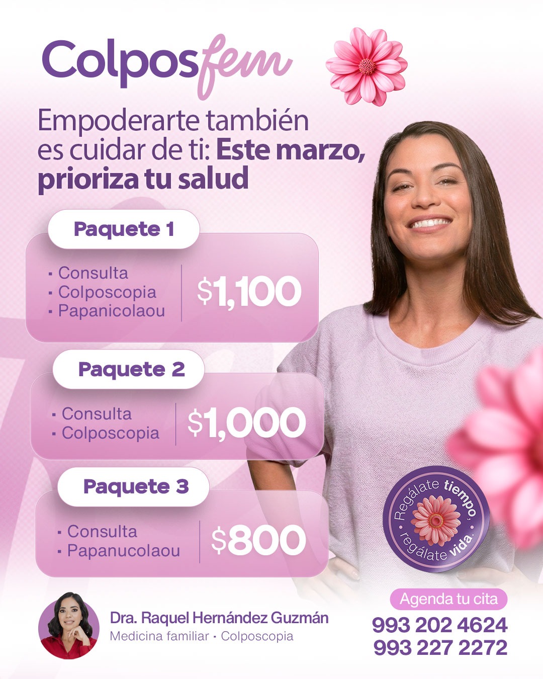 Dra. Raquel Hernández Guzmán Facebook ad: Chatea con nosotros