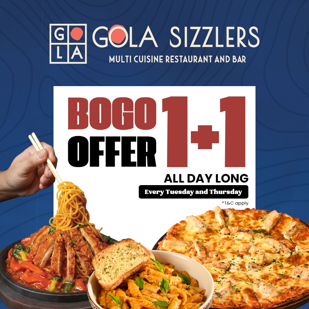 Gola Sizzlers Pvt.ltd Facebook ad: Buy 1 Get 1 FREE - Limited Time