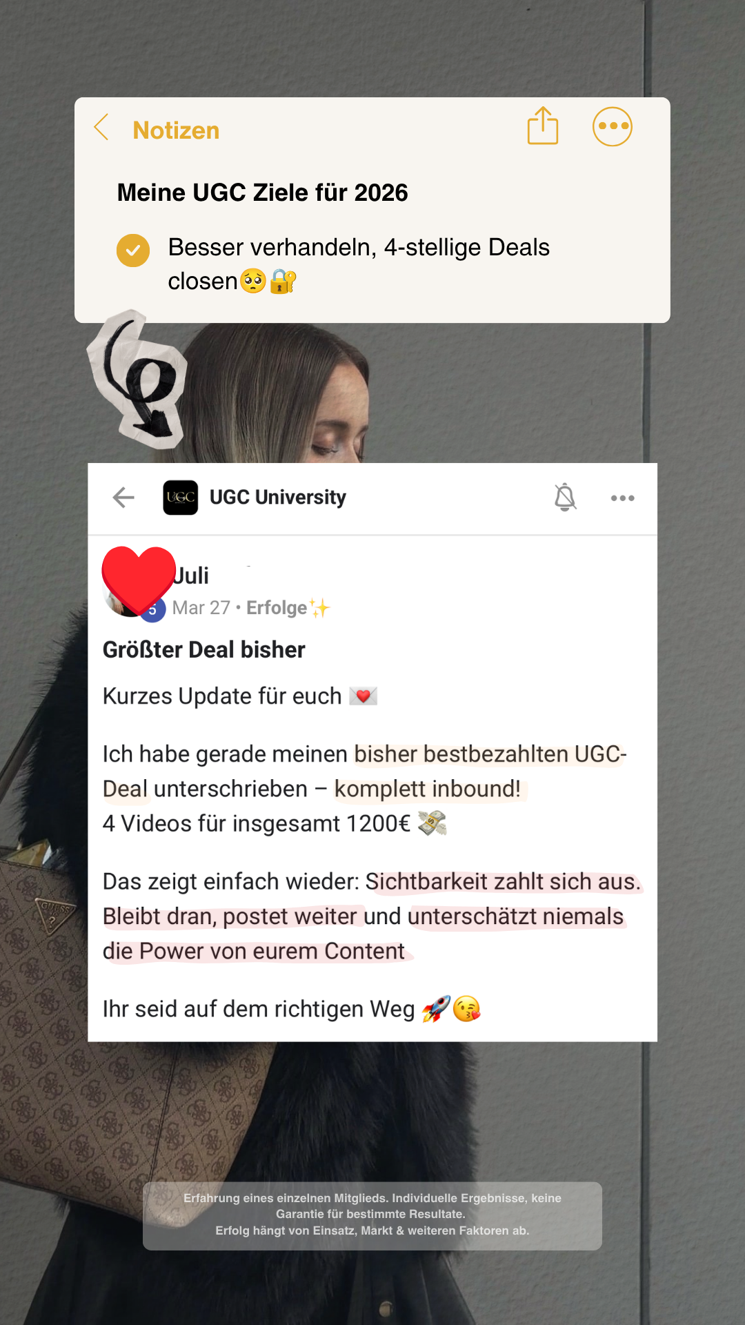 UGC Sophia Facebook ad