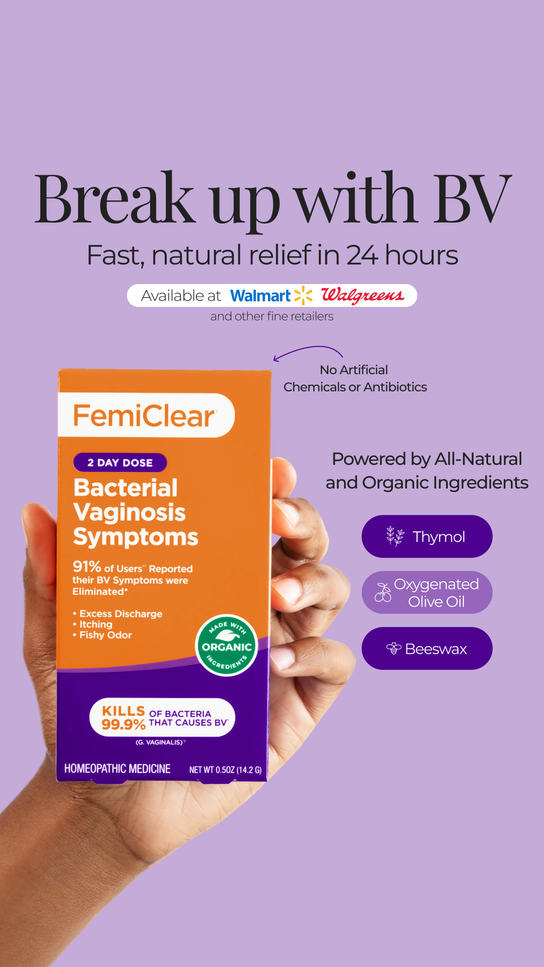 FemiClear Facebook ad from Sep 7, 2025