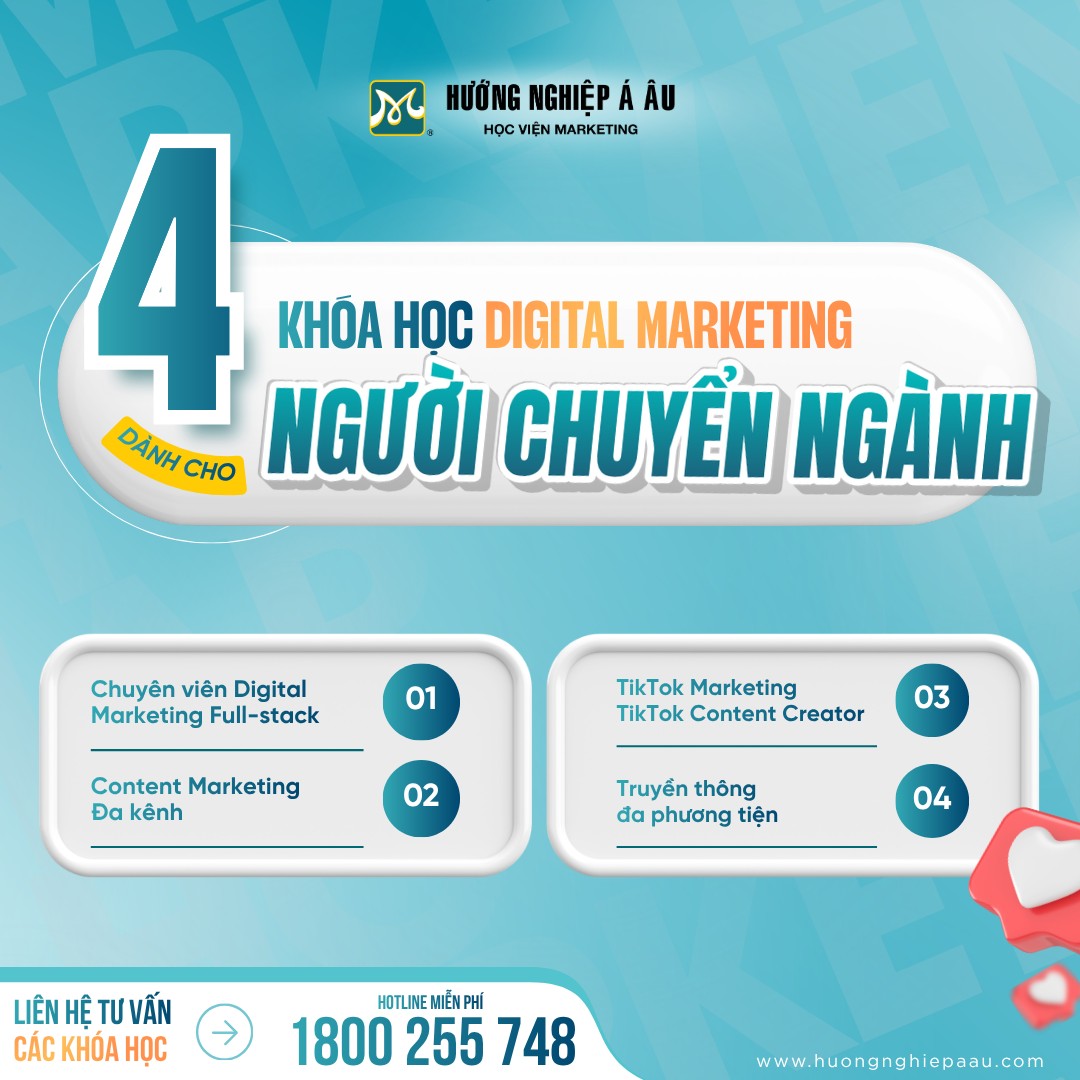 Học Viện Marketing - Hướng Nghiệp Á Âu Facebook ad