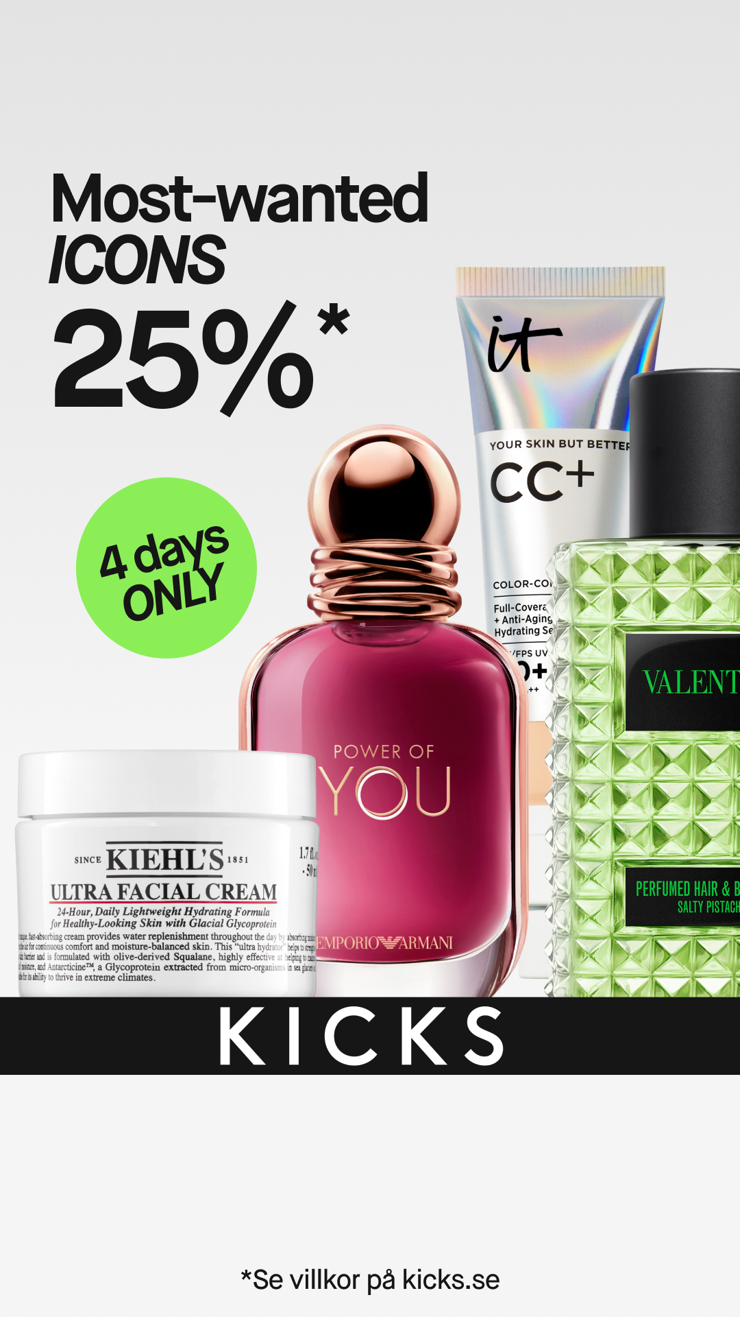 KICKS Facebook ad