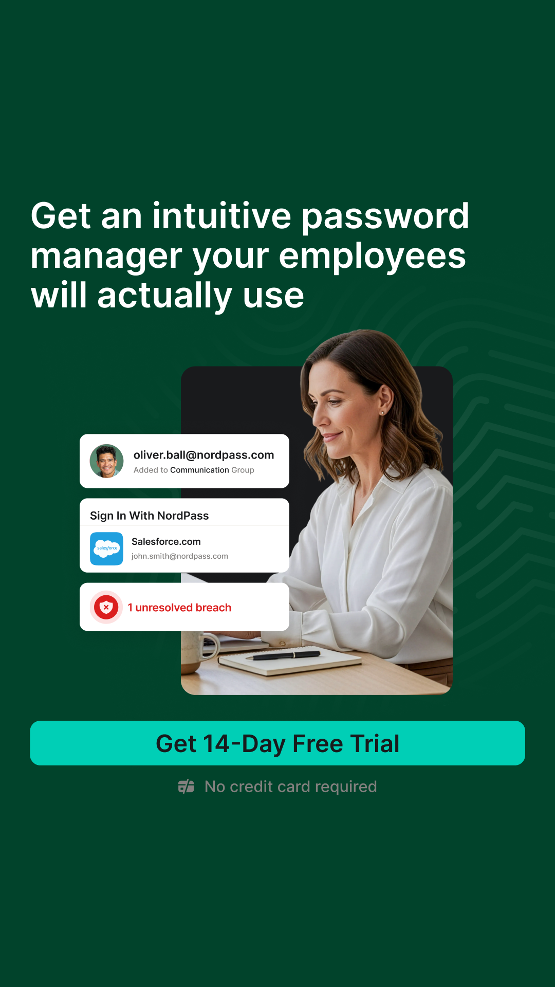 NordPass Facebook ad from Nov 20, 2025
