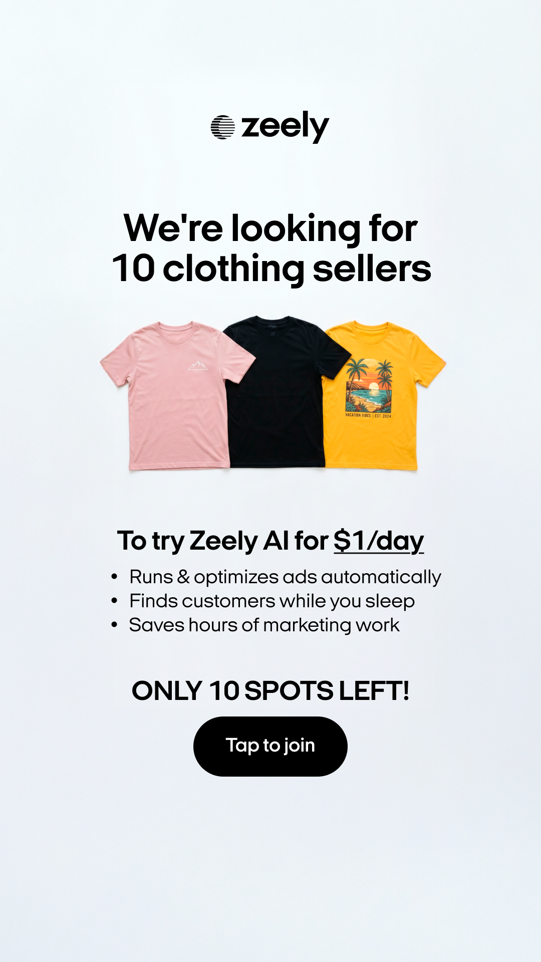 Zeely Facebook ad