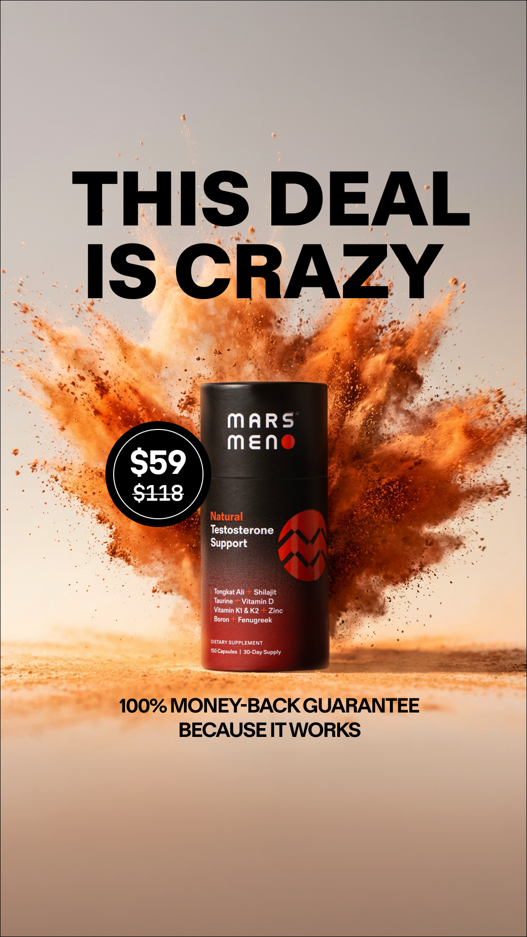 Mars Men Facebook ad