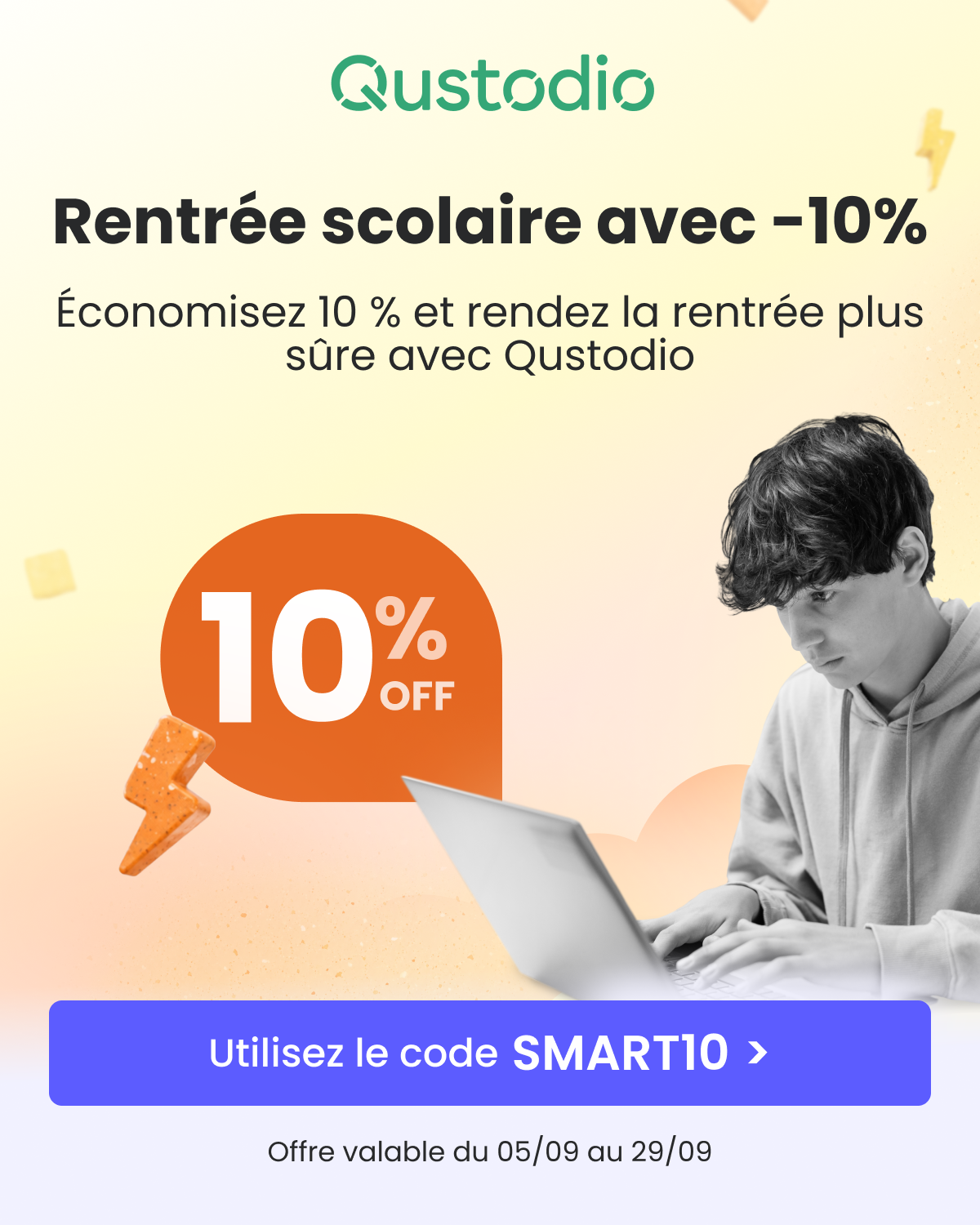 Qustodio Facebook ad: Une rentrée plus sûre