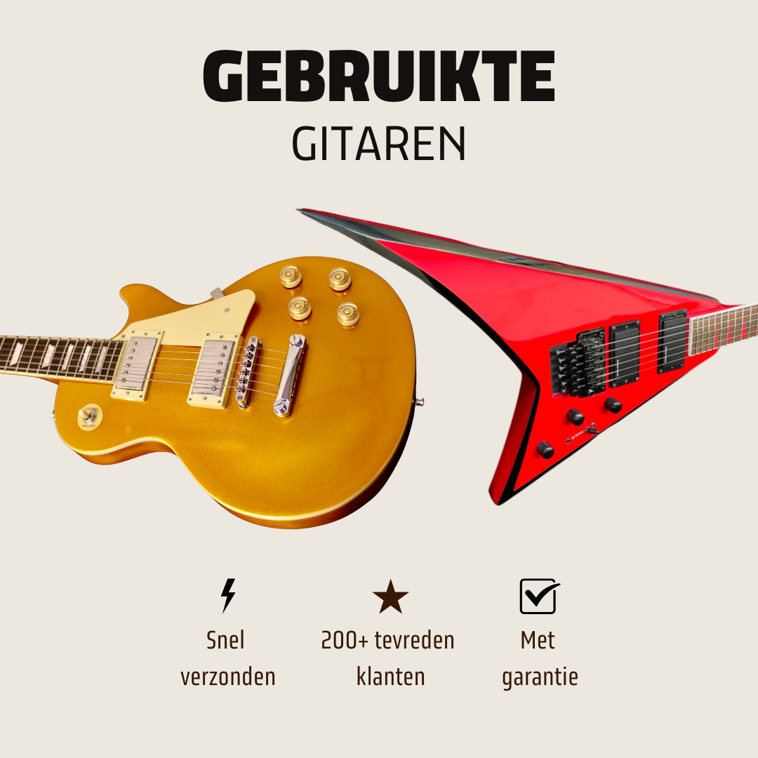GitaarBarbaar Facebook ad: Verbeter je sound, Vind jouw ideale gitaar!