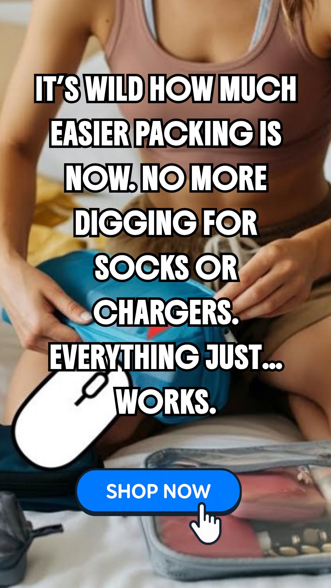 Entertaining 1st Facebook ad: Why Is No One Talking About These Travel Organizers?