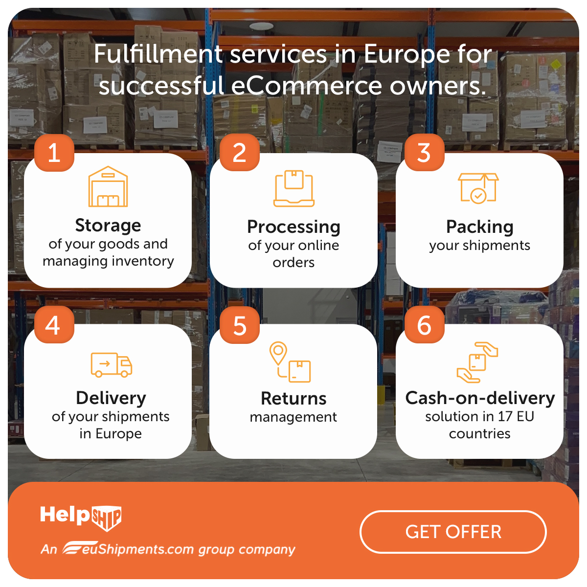 HelpShip Facebook ad: At HelpShip, we provide complete logistics services for…