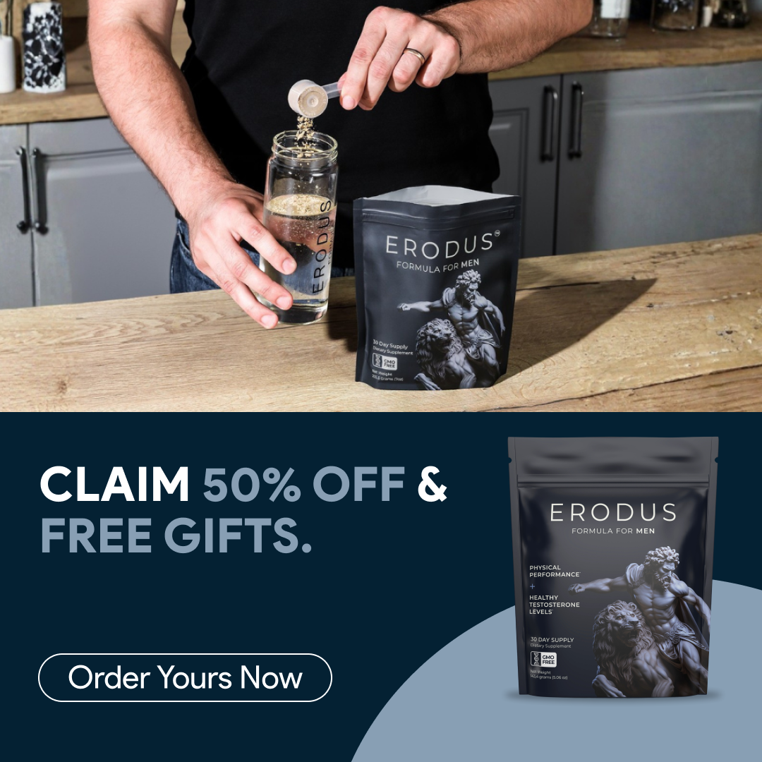 Erodus Formula For Men Facebook ad