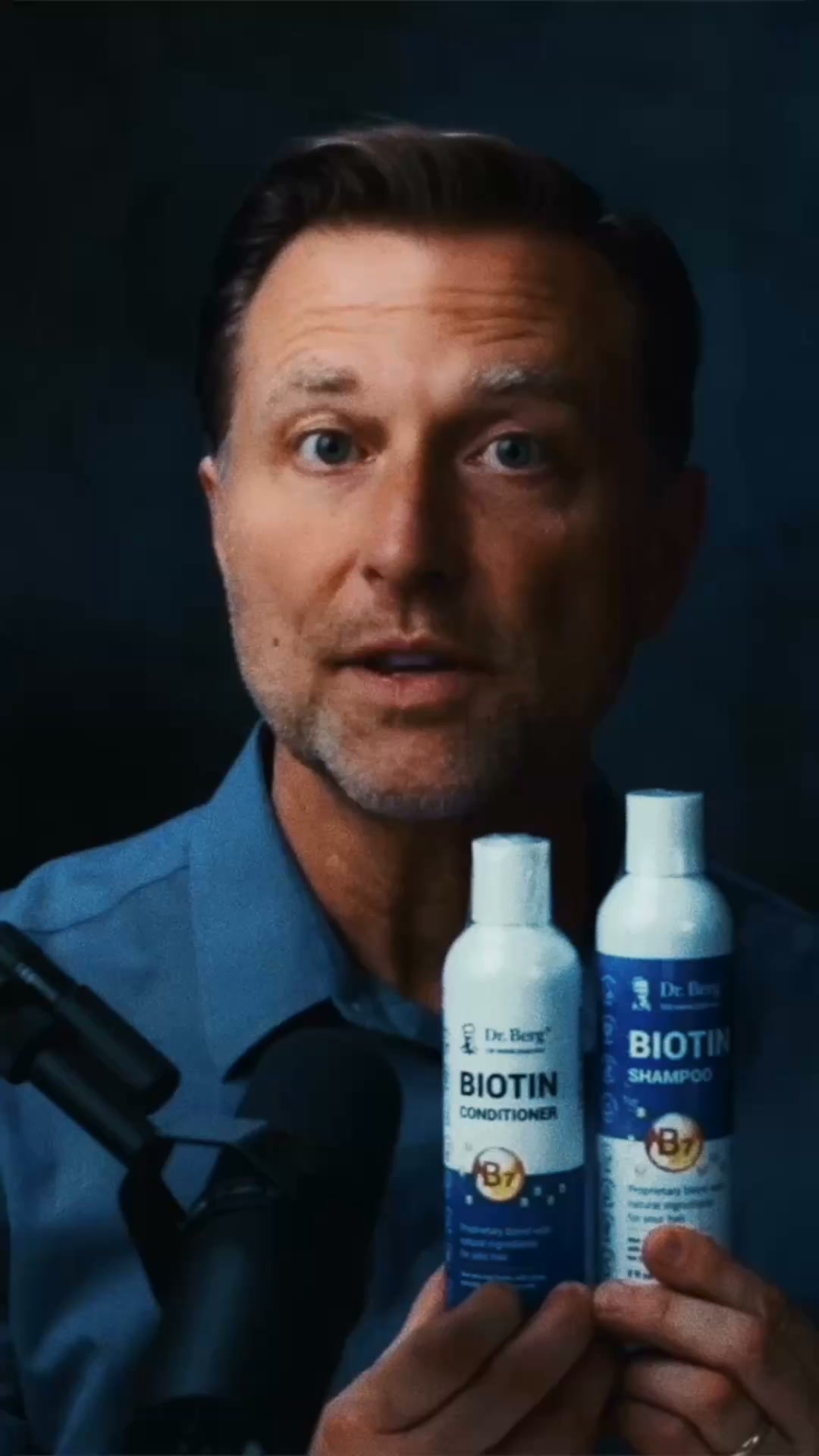 Dr. Eric Berg Facebook ad: Biotin Shampoo, The Dr. Berg Way
