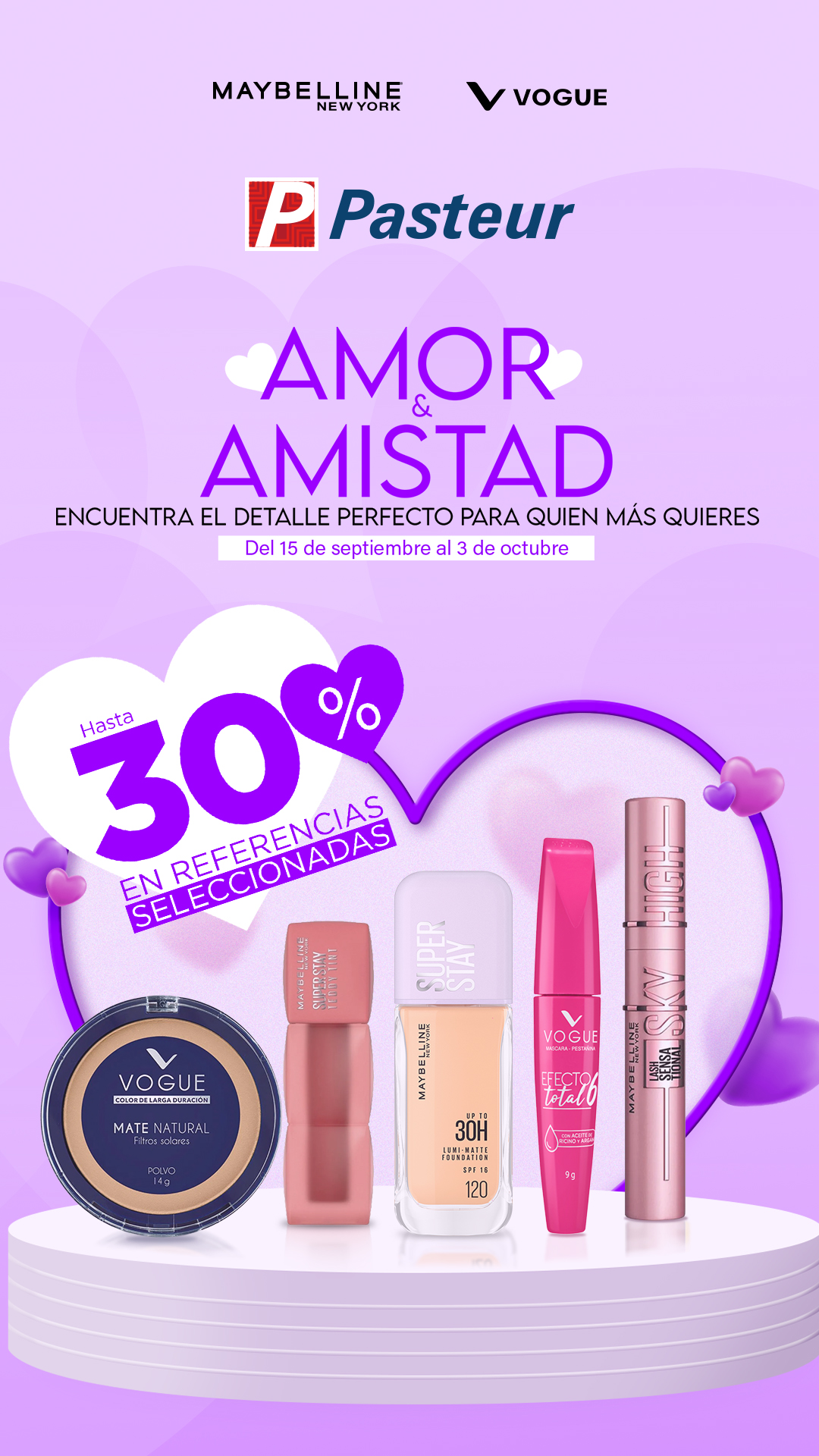 Farmacias Pasteur Facebook ad: Hasta 25% Garnier Capilar y Elvive