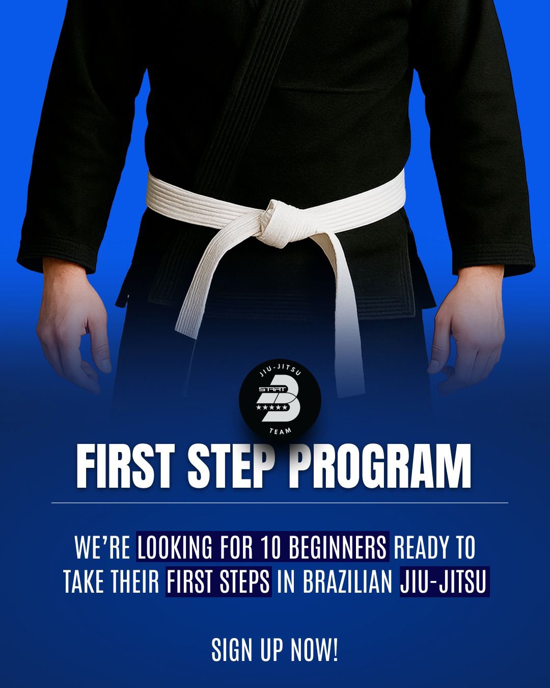 START Brazilian Jiu Jitsu Academy Facebook ad: Start Your BJJ Journey Today