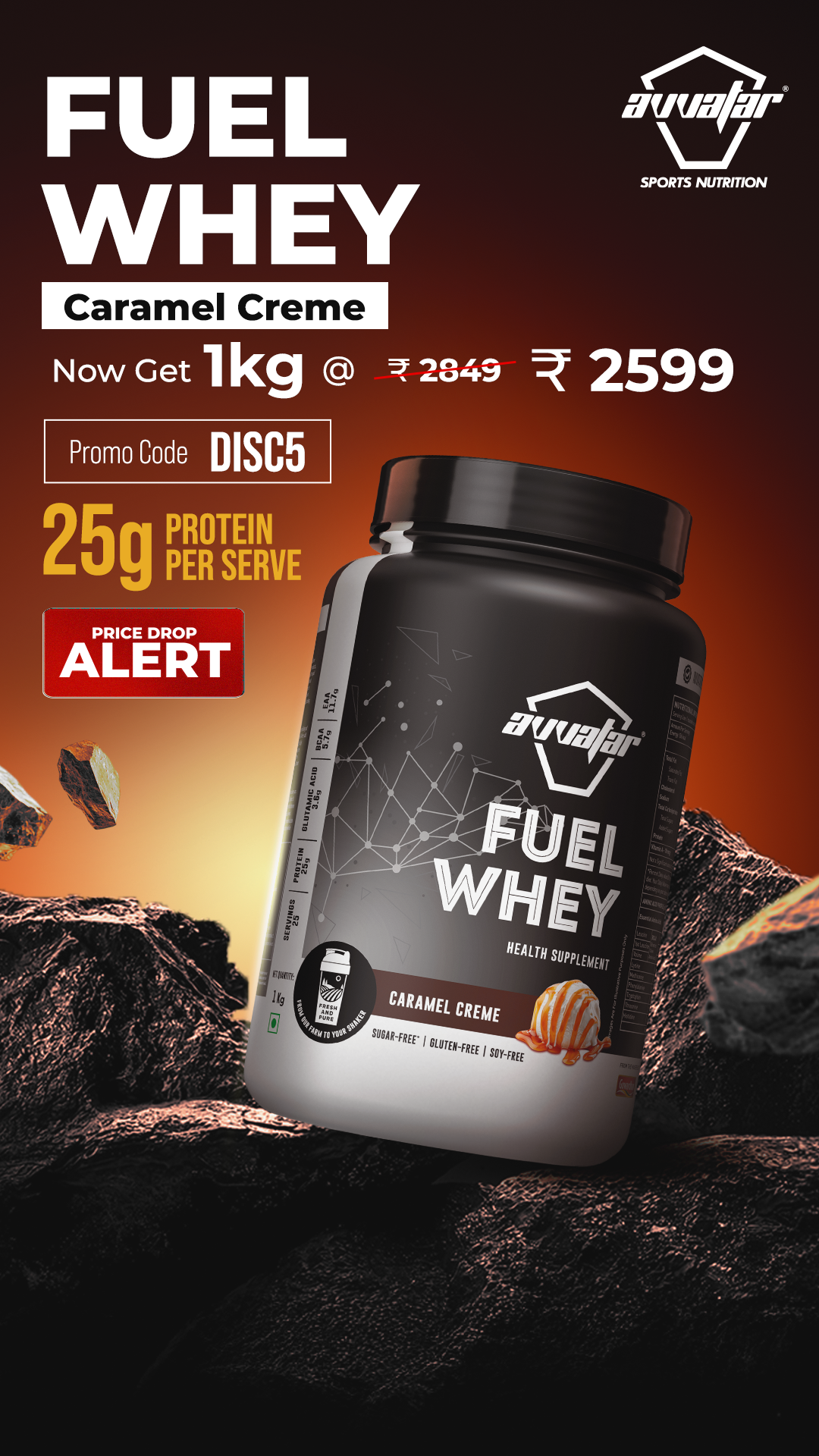 Avvatar Sports Nutrition Facebook ad