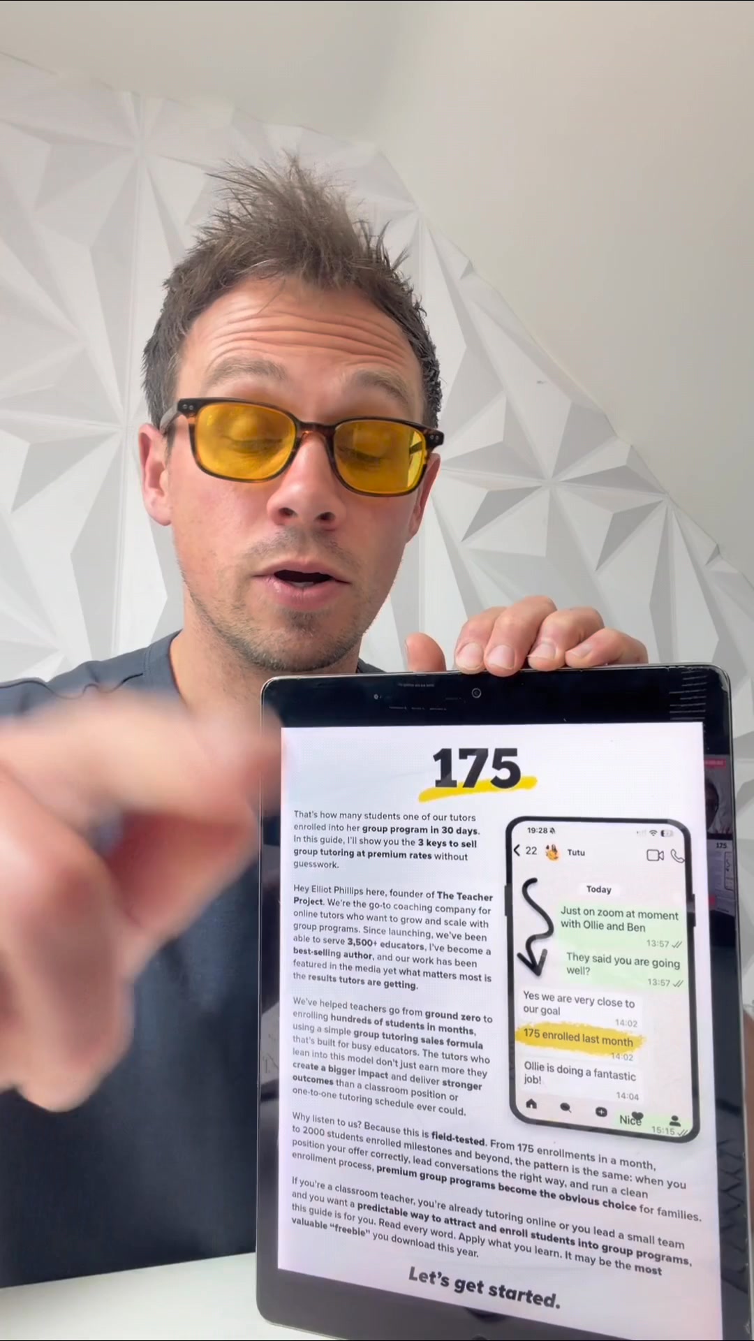 The Teacher Project Facebook ad: How 1 Tutor Enrolled 175 Students in 30 Days