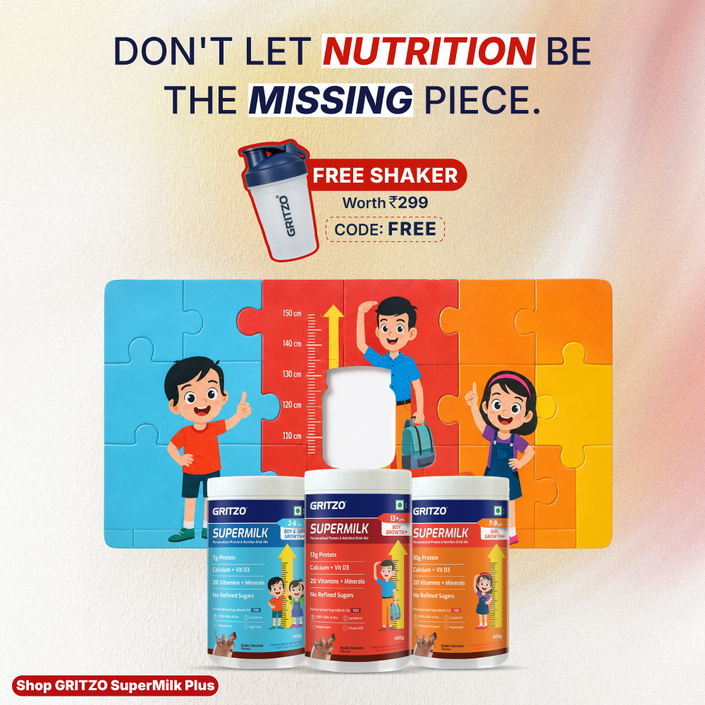 Gritzo - Personalized Nutrition For Your Child Facebook ad from Jul 21, 2026