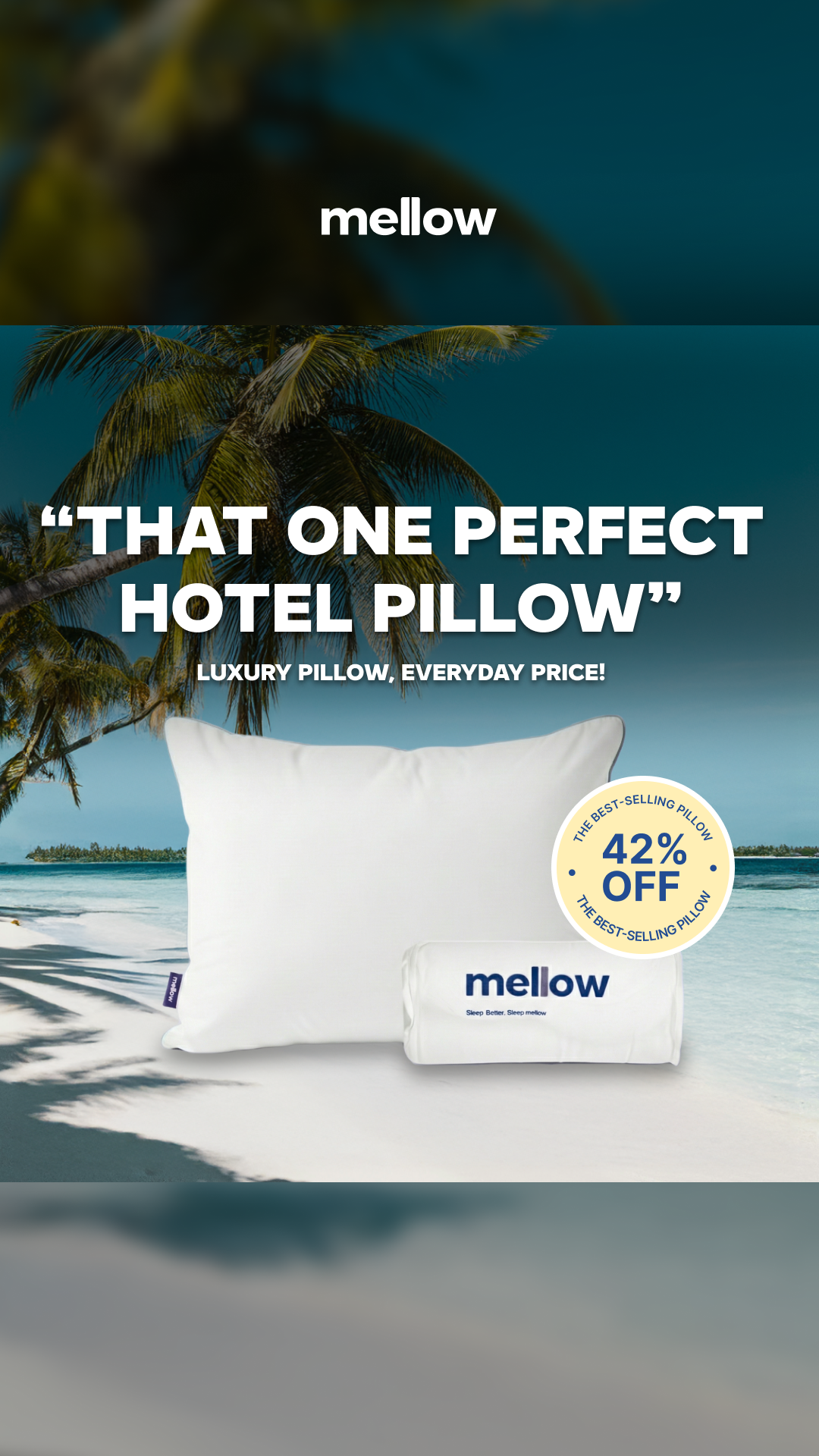 Mellow Sleep Cloud Pillow Facebook ad