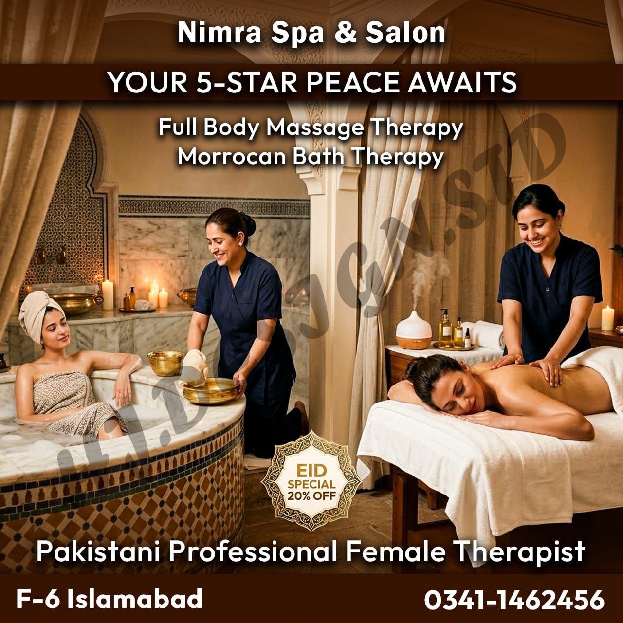 Nimra Spa & Salon Facebook ad: Chat with us
