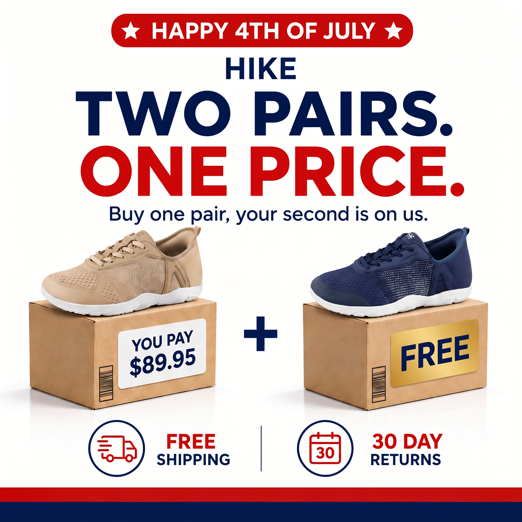 HIKE Footwear Facebook ad